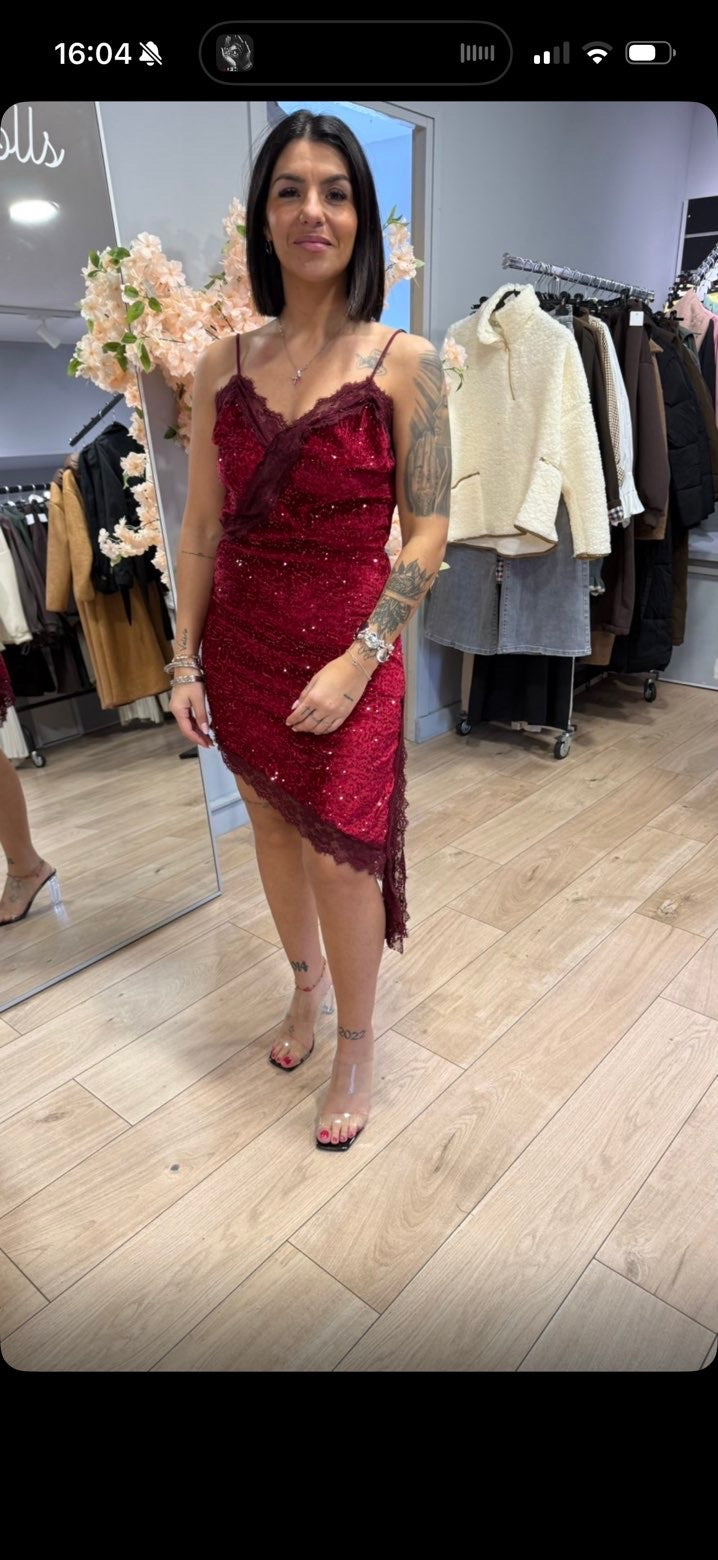 Robe de soirée rouge