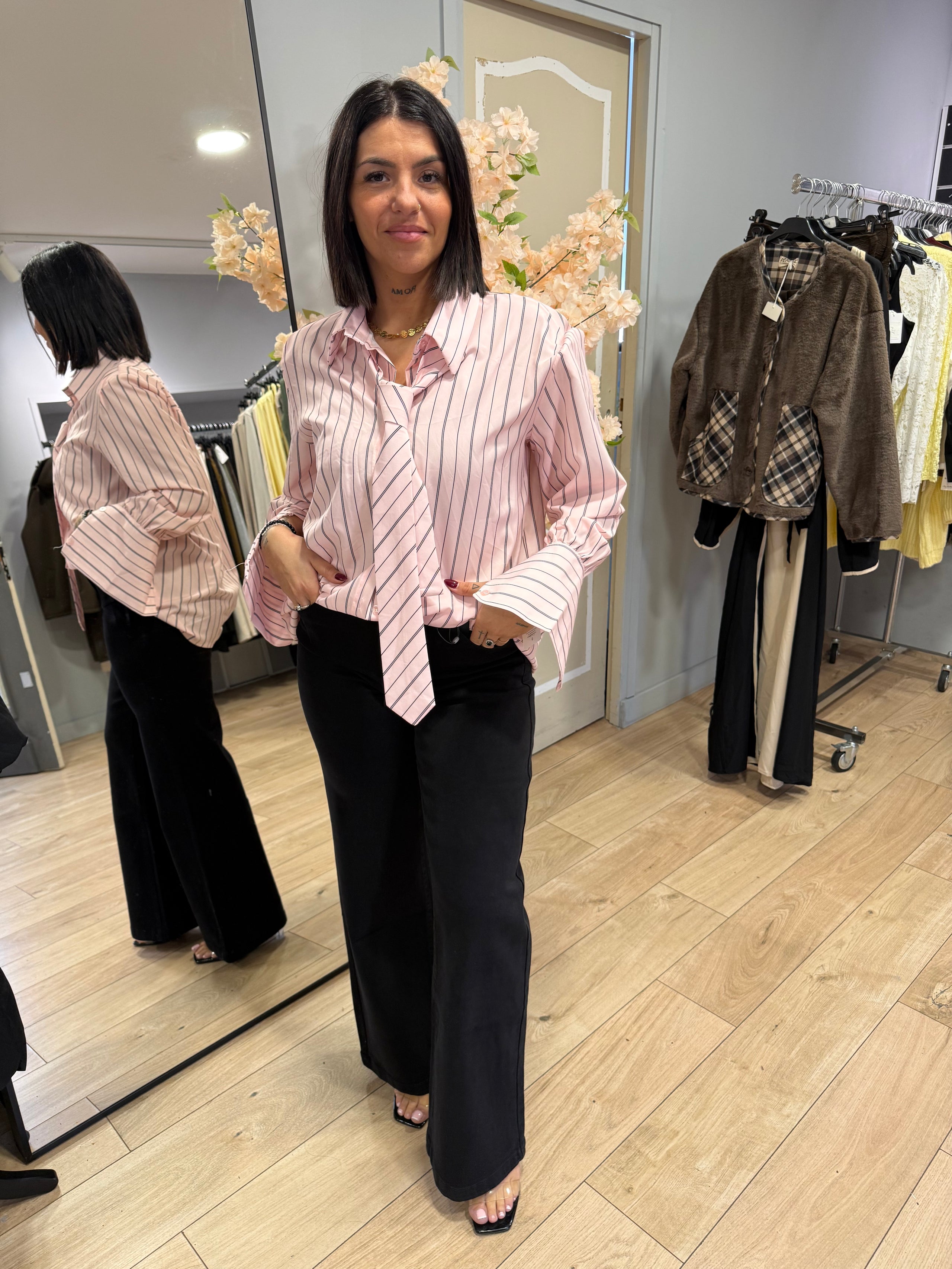 chemise cravate